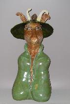 Forest Spirit anthropomorphic mythical creature wearing hat