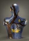ceramic sculpture landscape painting in female torso by ceramic sculptor  antonia tuppy lawson